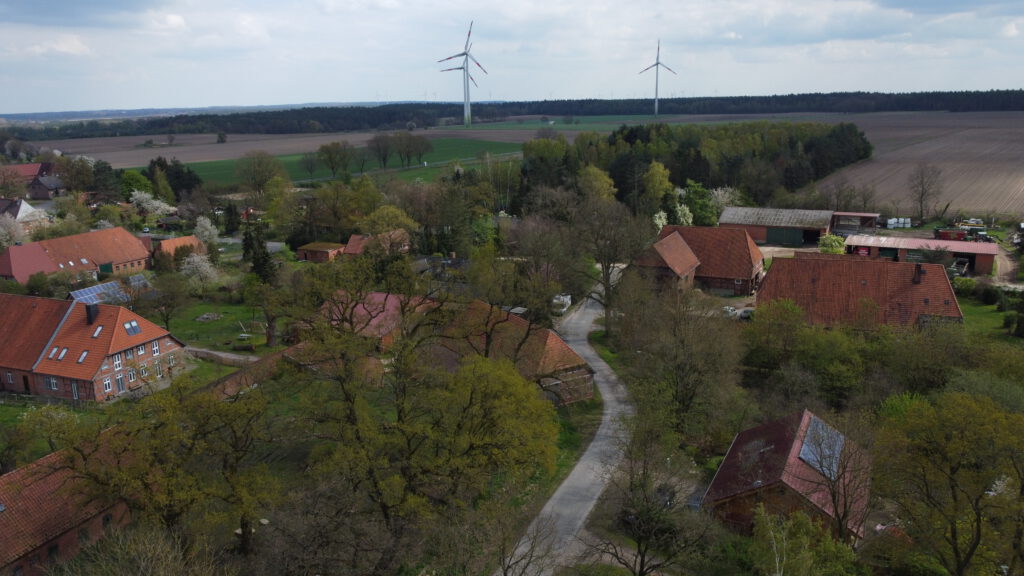 Vorhandene Windräder in Breetze